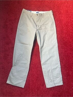 Falls Creek Men's Beige Straight-Leg Chinos Size 34 x 30 New
